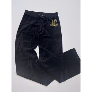 Y2K Juicy Couture Velour Youth 12/14 black Pants